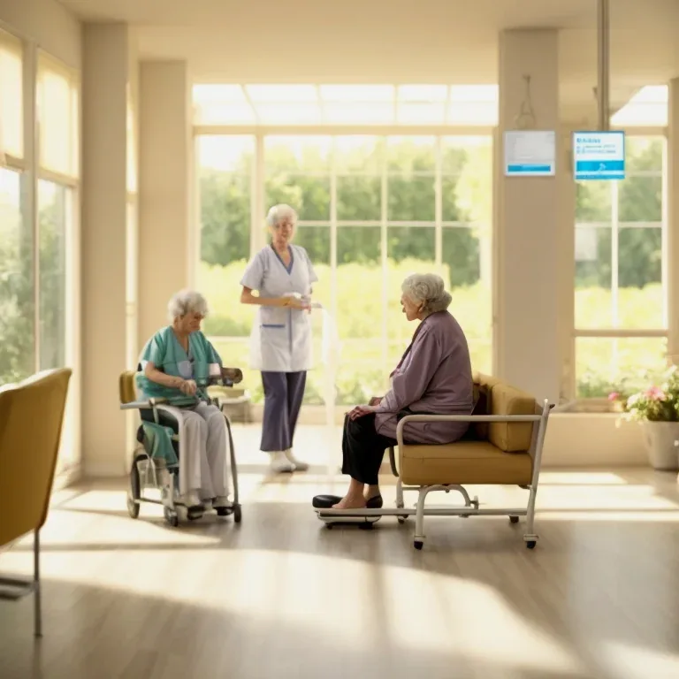 Senior receiving guided physiotherapy at HealthMResort